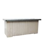 White Wash buffet, met zinken blad