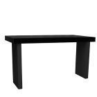 Monaco statafel lang, zwart, met smalle zwarte kolommen