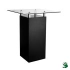 Black Velvet statafel met frosted glasplaat
