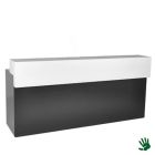 Black Velvet buffet / bar met zwart blad, wit opzetstuk
