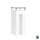 Unow sokkel met heldere glasplaat