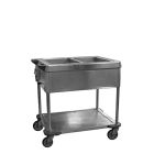 Au bain-marie wagen 2x 1/1 GN