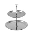 Etagère 2-laags RVS, hoog