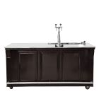 Houten bar, incl. flessennest en koeling