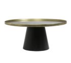 Home - salontafel Rings, goud/zwart maat L