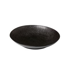 Stoel Raw, met bruin lederen zitting 