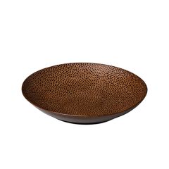 Stoel Raw, met bruin lederen zitting 