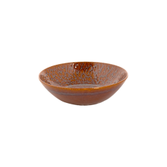 Stoel Raw, met bruin lederen zitting 