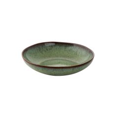 Stoel Raw, met bruin lederen zitting 