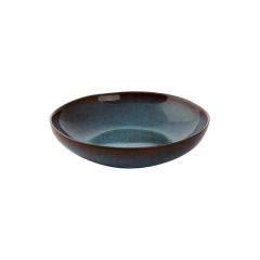 Stoel Raw, met bruin lederen zitting 