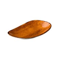 Stoel Raw, met bruin lederen zitting 