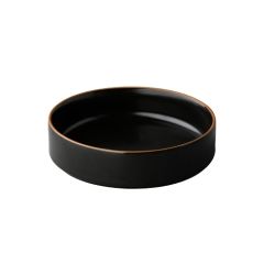 Stoel Raw, met bruin lederen zitting 