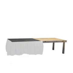 Stoel Raw, met bruin lederen zitting 