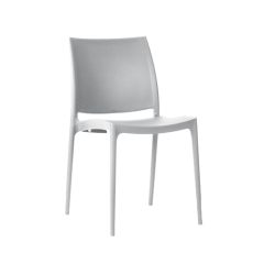 Stoel Raw, met bruin lederen zitting 