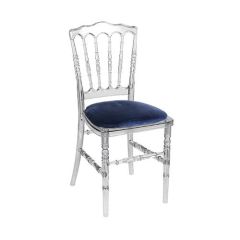 Stoel Raw, met bruin lederen zitting 