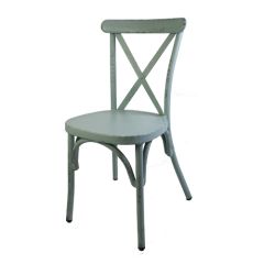 Stoel Raw, met bruin lederen zitting 