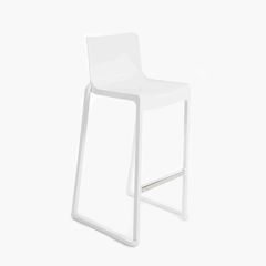 Stoel Raw, met bruin lederen zitting 