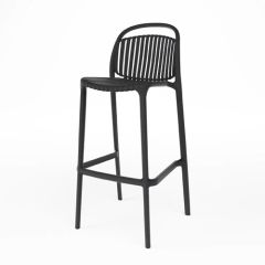 Stoel Raw, met bruin lederen zitting 