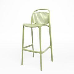 Stoel Raw, met bruin lederen zitting 