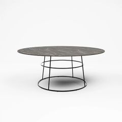 Stoel Raw, met bruin lederen zitting 