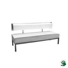 Stoel Raw, met bruin lederen zitting 