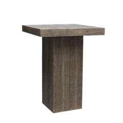 Stoel Raw, met bruin lederen zitting 