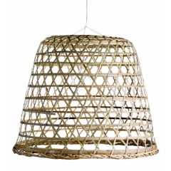 Stoel Raw, met bruin lederen zitting 