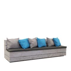 Stoel Raw, met bruin lederen zitting 