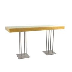 Stoel Raw, met bruin lederen zitting 