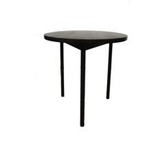 Stoel Raw, met bruin lederen zitting 