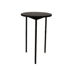 Stoel Raw, met bruin lederen zitting 