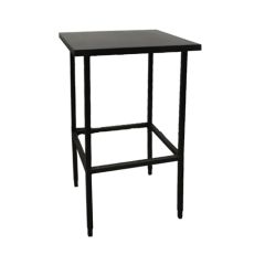 Stoel Raw, met bruin lederen zitting 