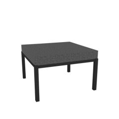 Stoel Raw, met bruin lederen zitting 