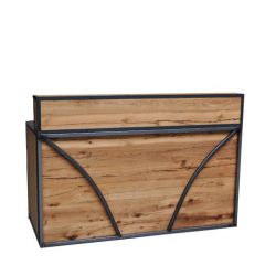 Stoel Raw, met bruin lederen zitting 