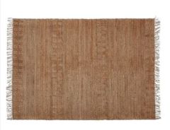 Stoel Raw, met bruin lederen zitting 