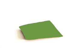 Stoel Raw, met bruin lederen zitting 