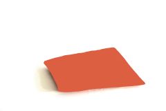 Stoel Raw, met bruin lederen zitting 