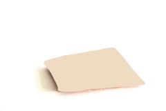 Stoel Raw, met bruin lederen zitting 