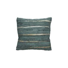 Stoel Raw, met bruin lederen zitting 