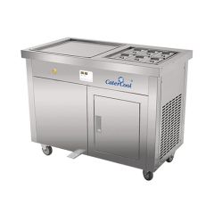 Stoel Raw, met bruin lederen zitting 