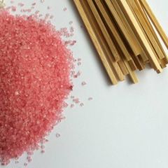 Stoel Raw, met bruin lederen zitting 