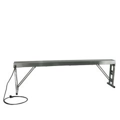 Stoel Raw, met bruin lederen zitting 