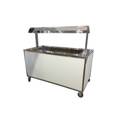 Stoel Raw, met bruin lederen zitting 