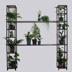 Stoel Raw, met bruin lederen zitting 