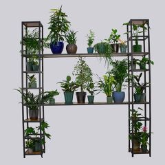 Stoel Raw, met bruin lederen zitting 