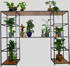 Stoel Raw, met bruin lederen zitting 