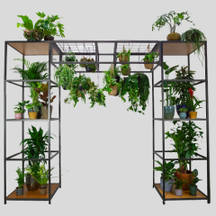 Stoel Raw, met bruin lederen zitting 