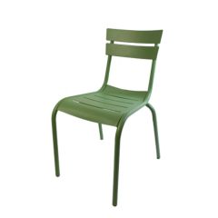 Stoel Raw, met bruin lederen zitting 