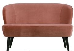 Stoel Raw, met bruin lederen zitting 