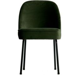 Stoel Raw, met bruin lederen zitting 